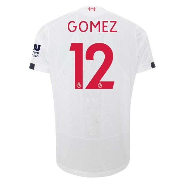 Trikot Liverpool NO.12 Gomez Auswarts 2019-20 Weiß Fussballtrikots Günstig